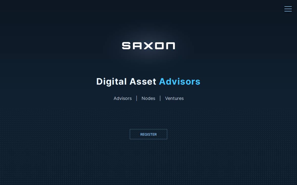 Saxon website preview