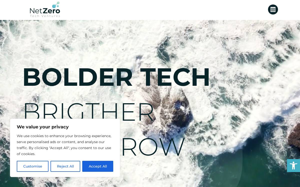 SC Net Zero Tech Ventures website preview