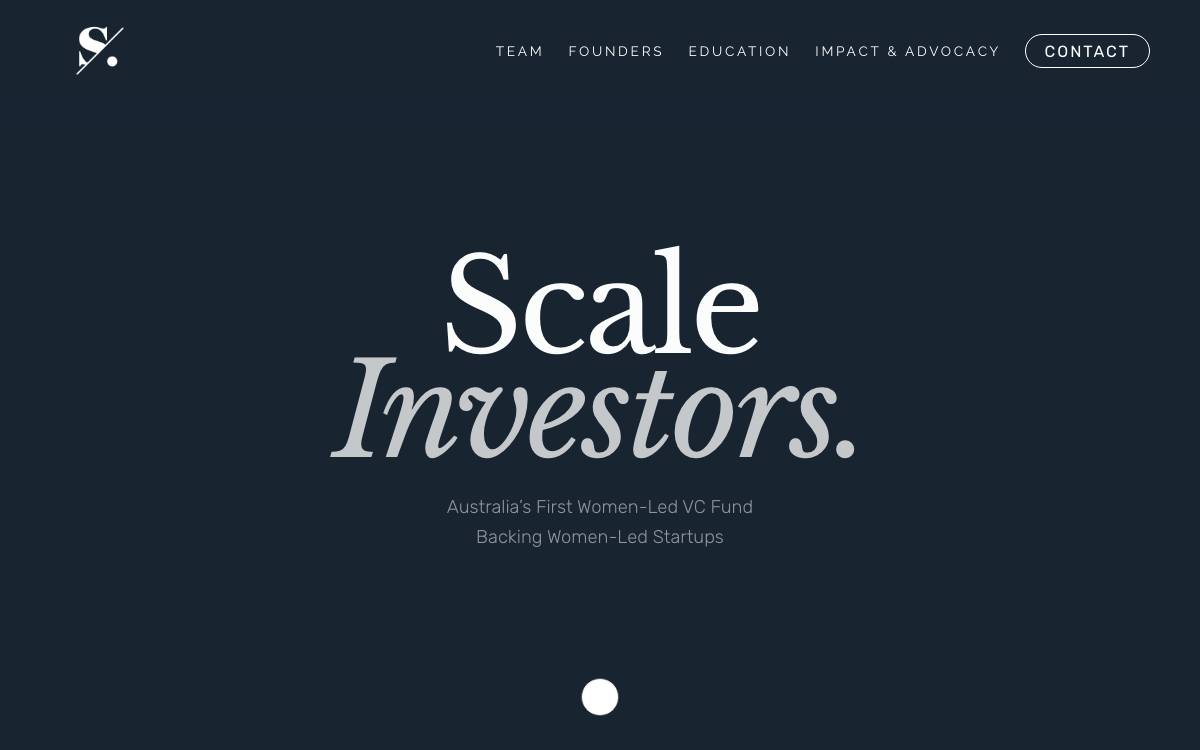 Scale Investors website preview