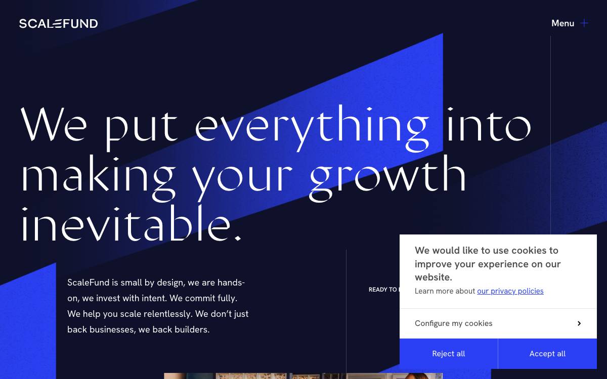 ScaleFund website preview