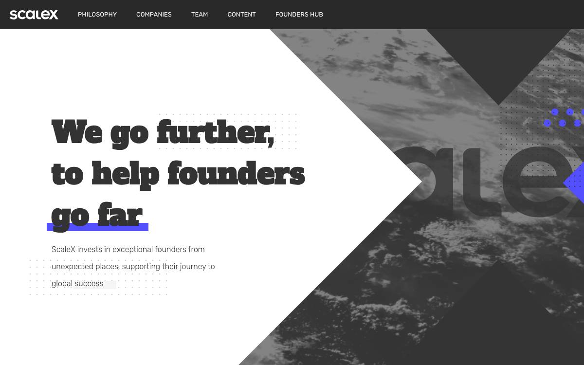 ScaleX Ventures website preview