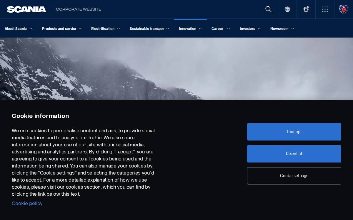 Scania Growth Capital website preview