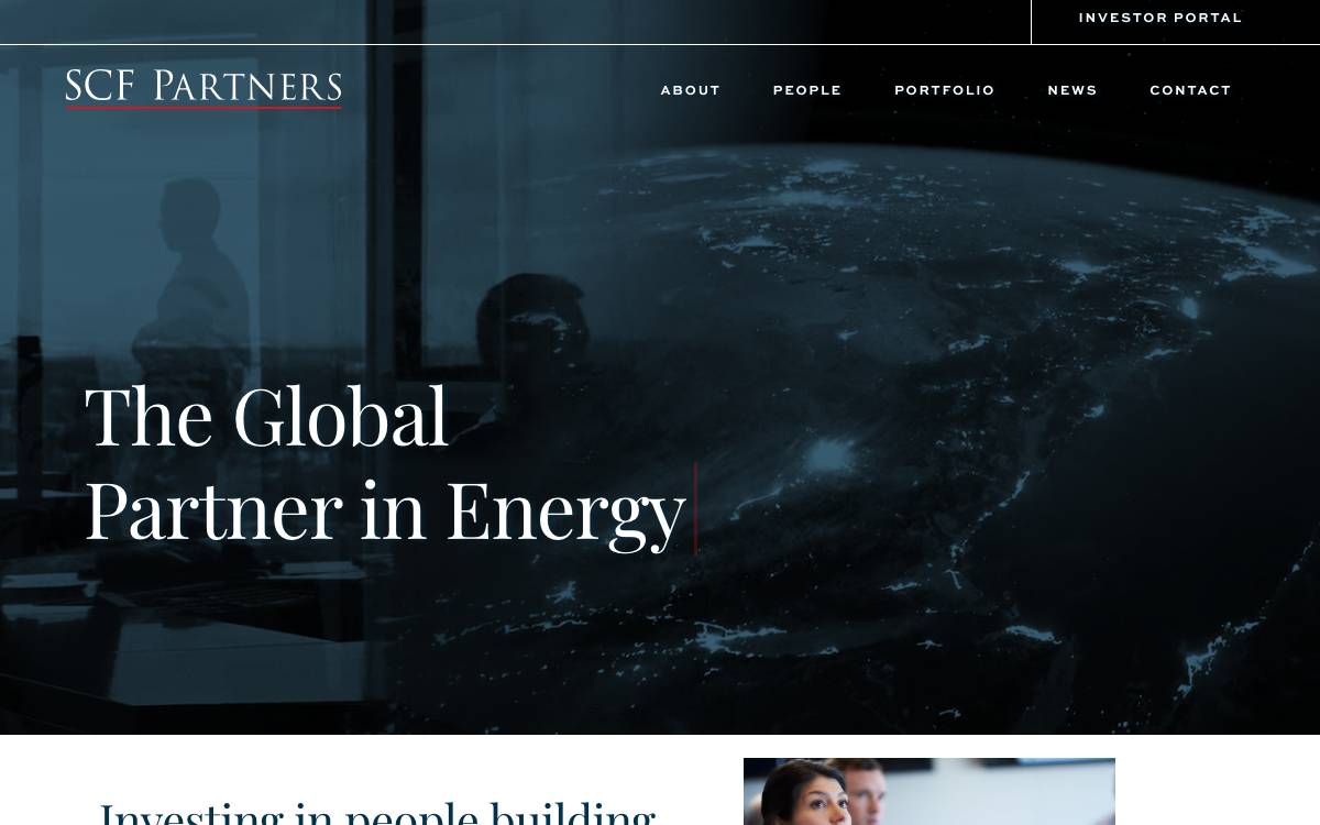 SCF Partners website preview
