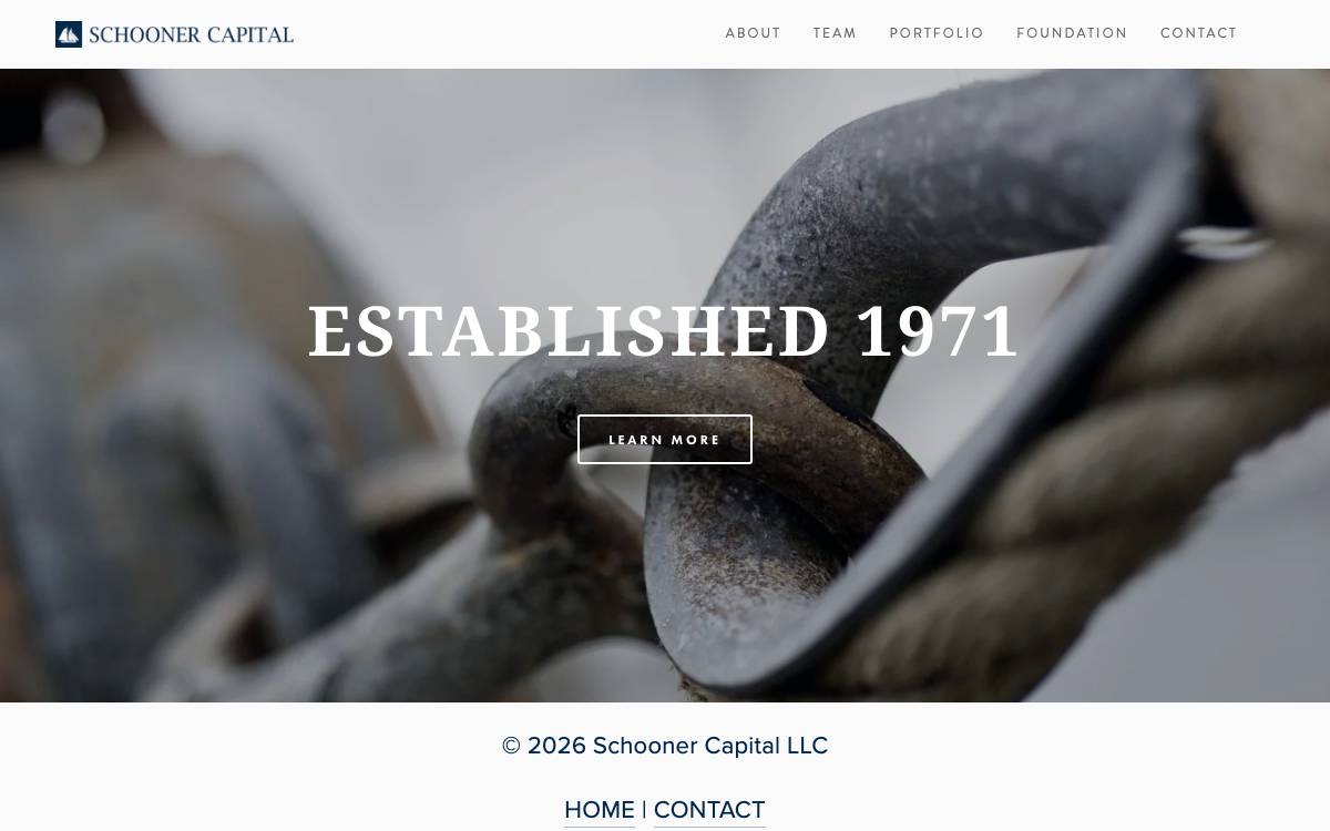 Schooner Capital website preview