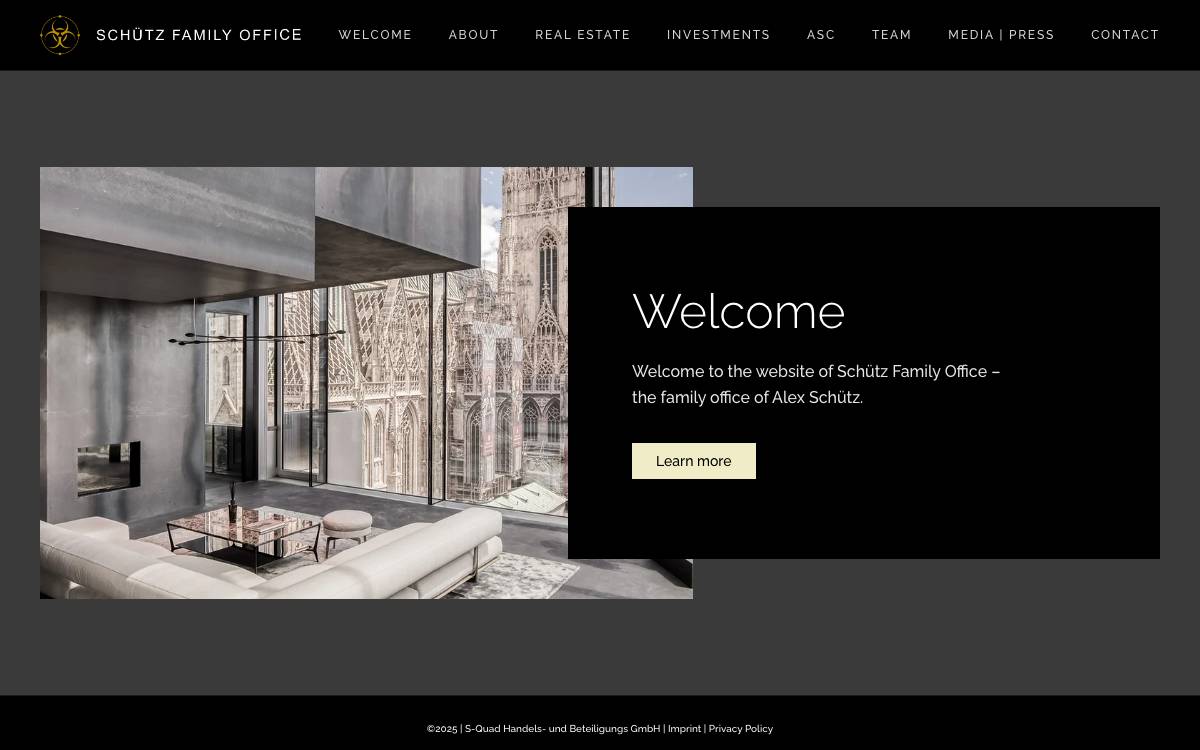 Schütz Family Office website preview
