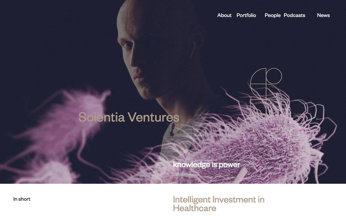 Scientia Ventures website preview