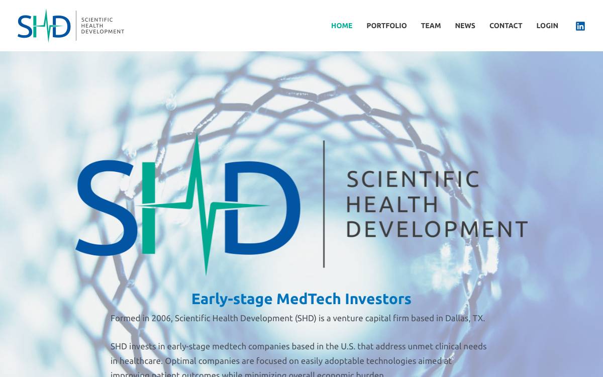 Scientific Health Development website preview