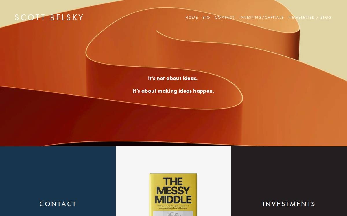 Scott Belsky website preview