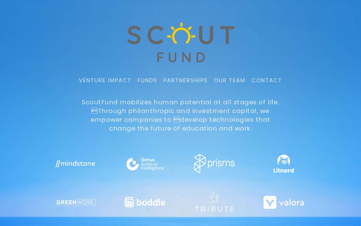 Scout Fund website preview