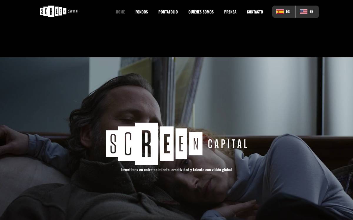 Screen Capital website preview
