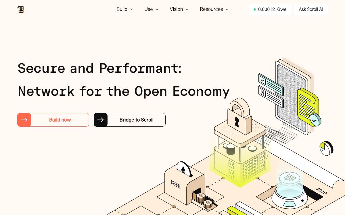 Scroll website preview