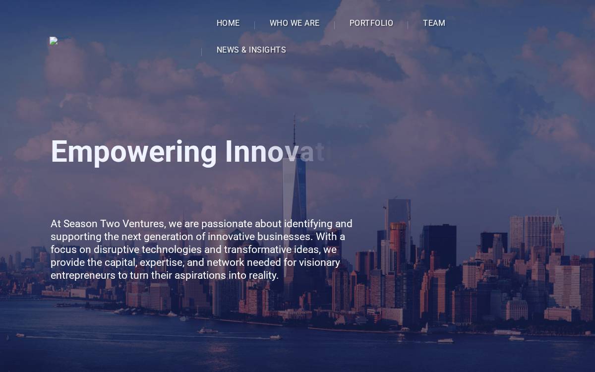 Season Two Ventures website preview