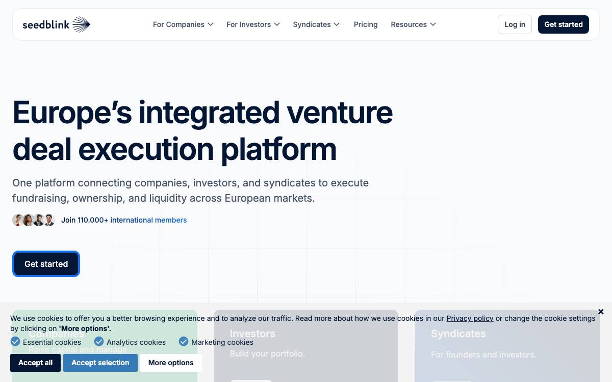 SeedBlink website preview