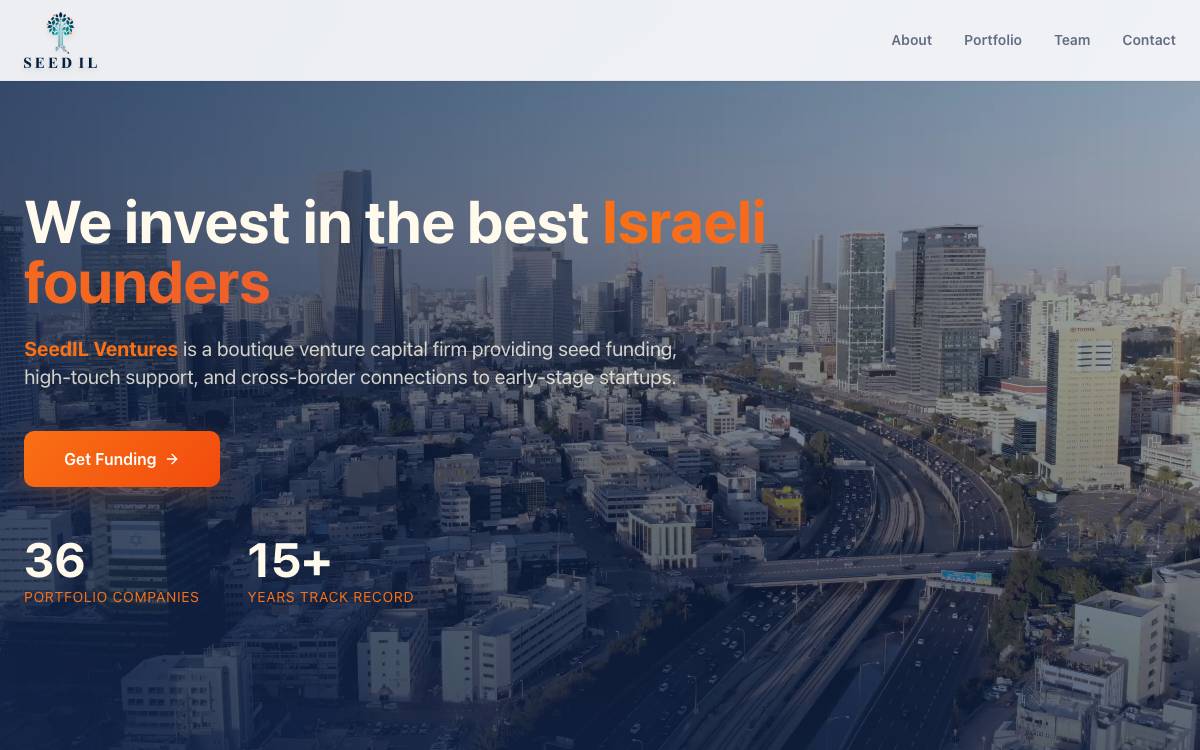 SeedIL Ventures website preview