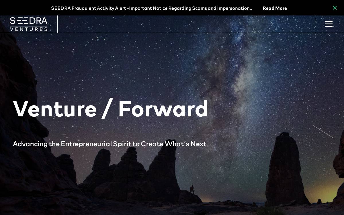 SEEDRA Ventures website preview