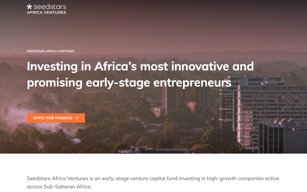 Seedstars Africa Ventures website preview