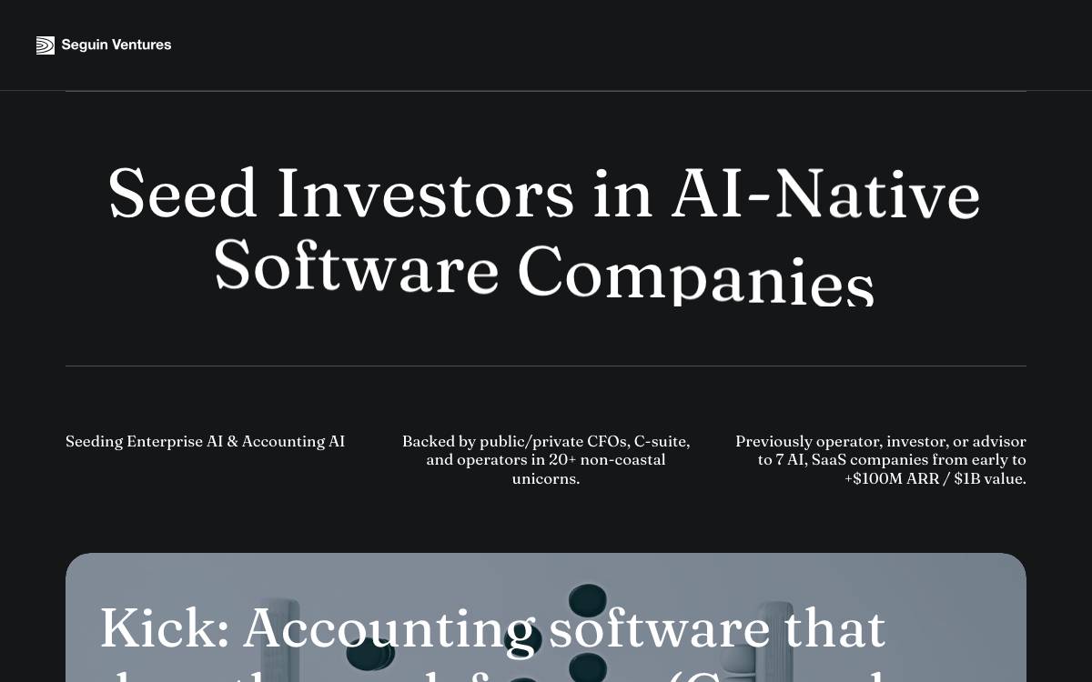 Seguin Ventures website preview