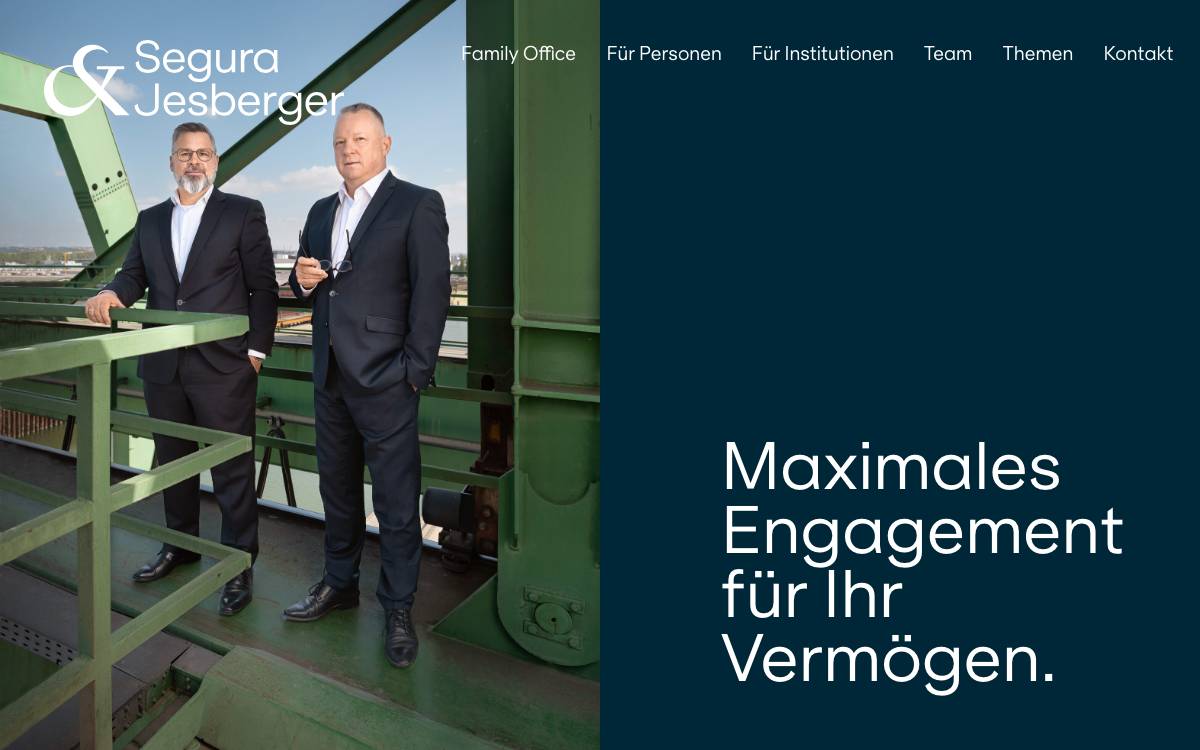 Segura & Jesberger GmbH website preview