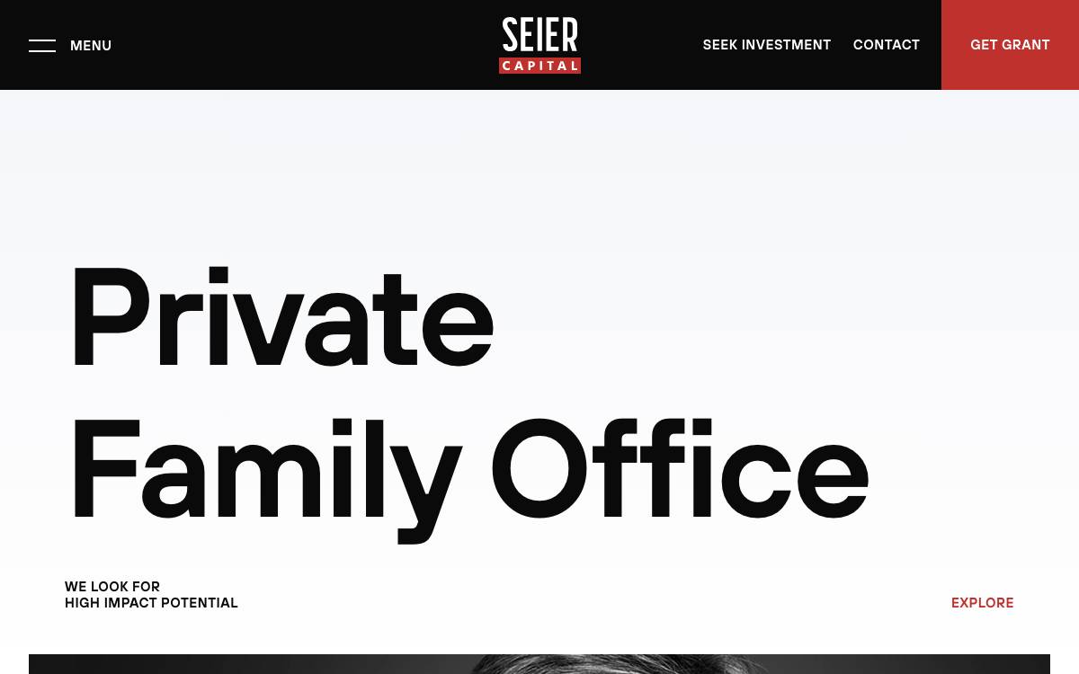 Seier Capital website preview