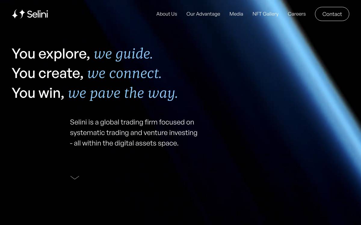 Selini Capital website preview