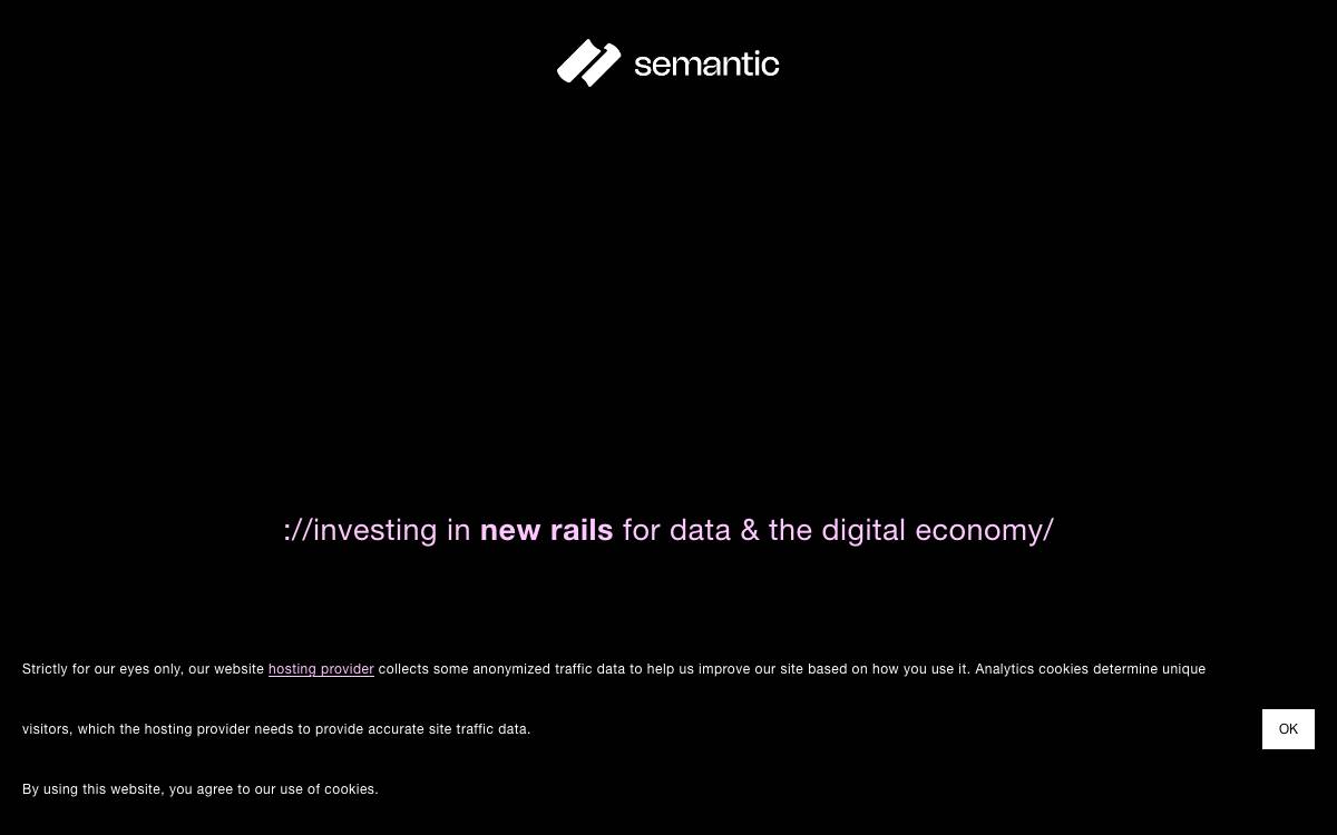 Semantic Ventures website preview