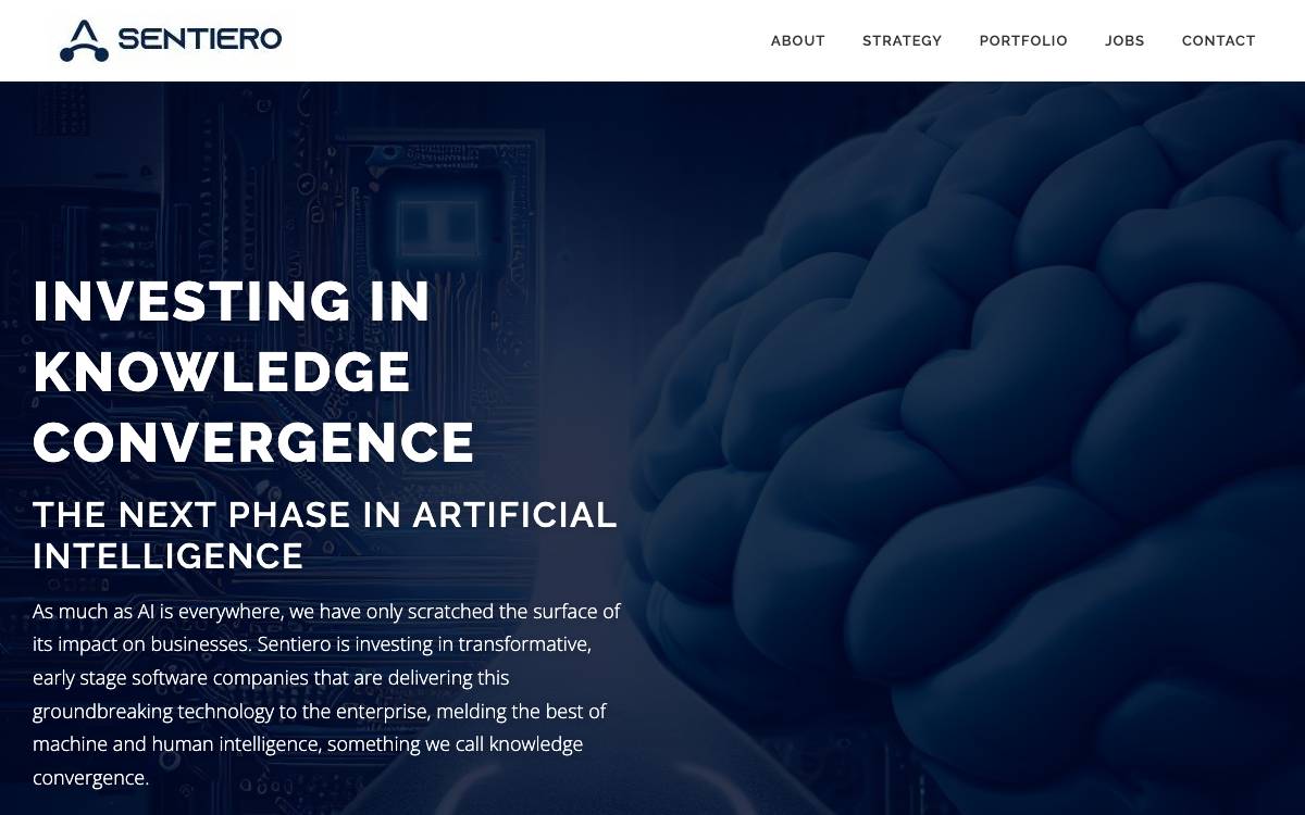 Sentiero Ventures website preview
