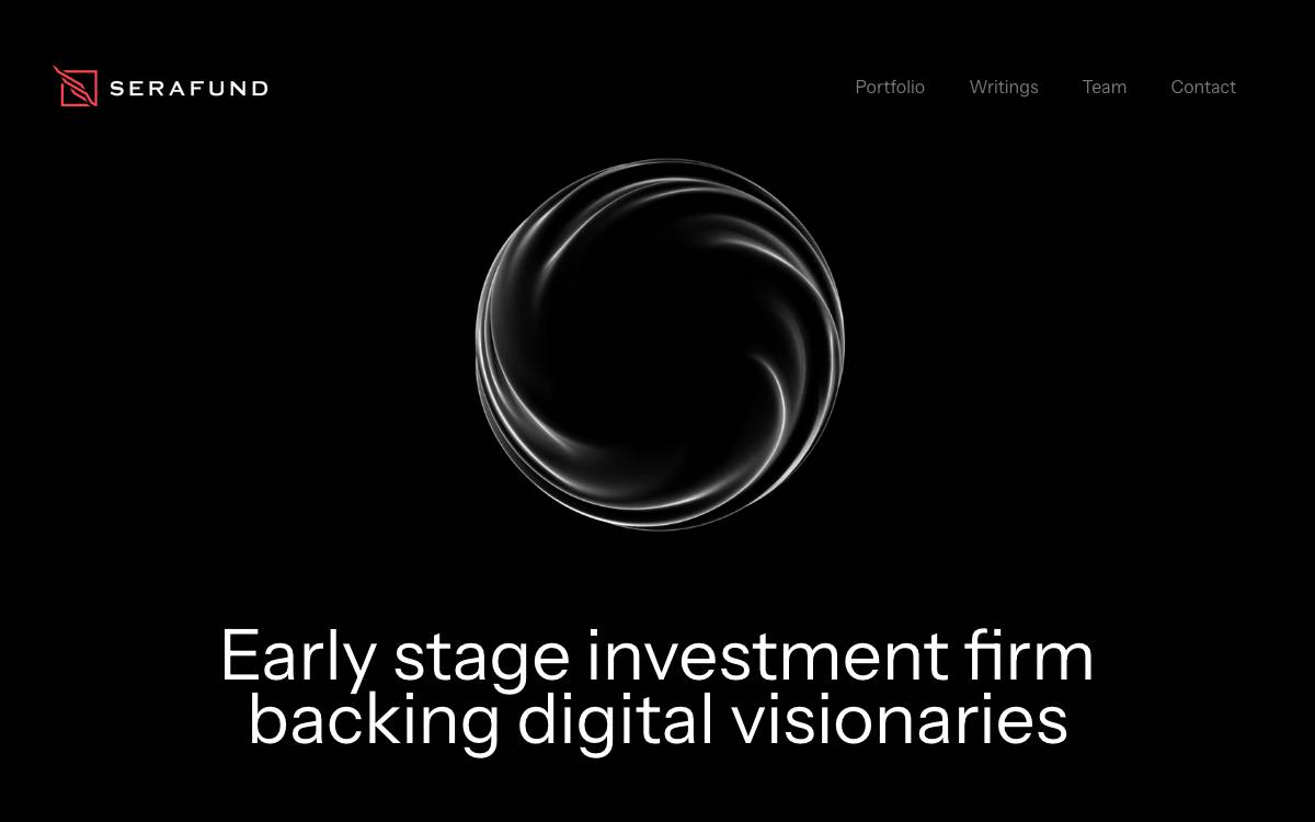 Serafund website preview