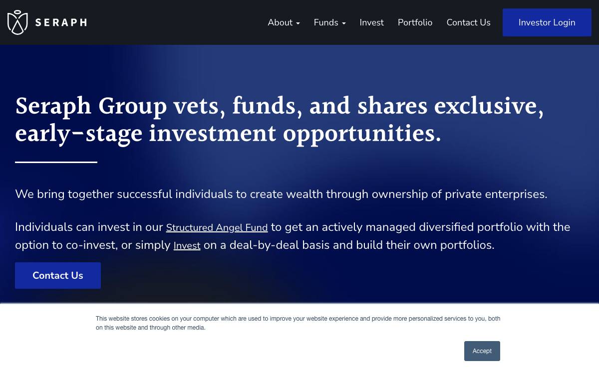 Seraph Group website preview