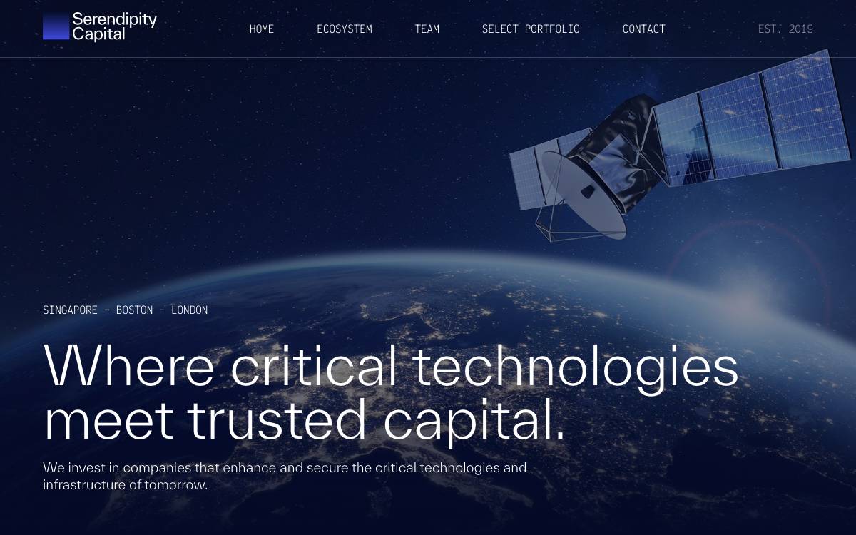 Serendipity Capital website preview
