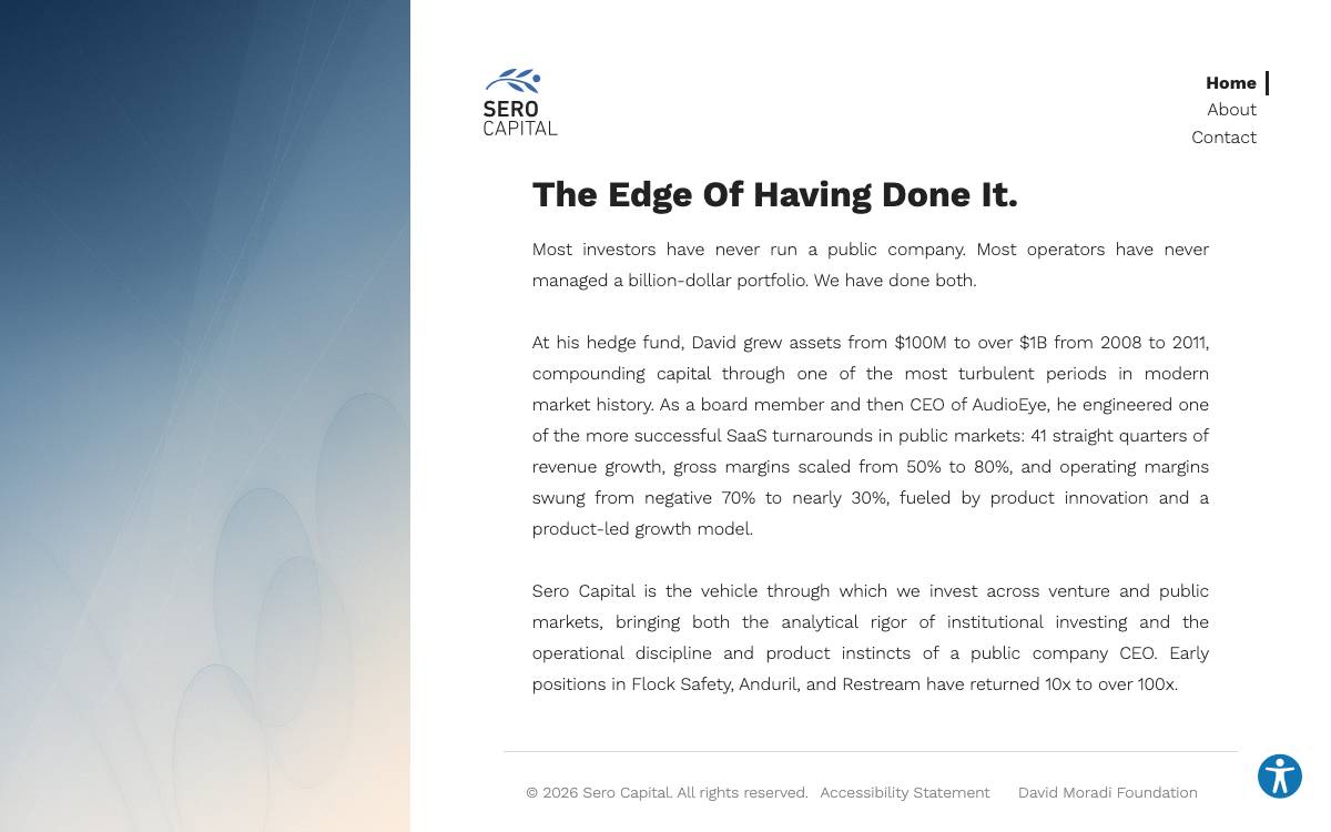 Sero Capital, LLC website preview