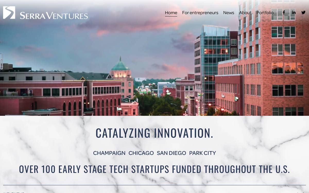 Serra Ventures website preview