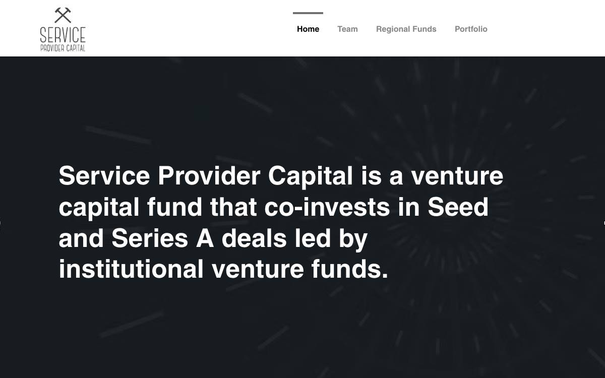 Service Provider Capital website preview