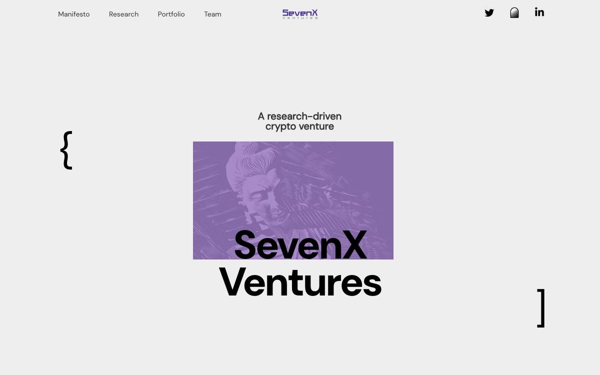 SevenX Ventures website preview