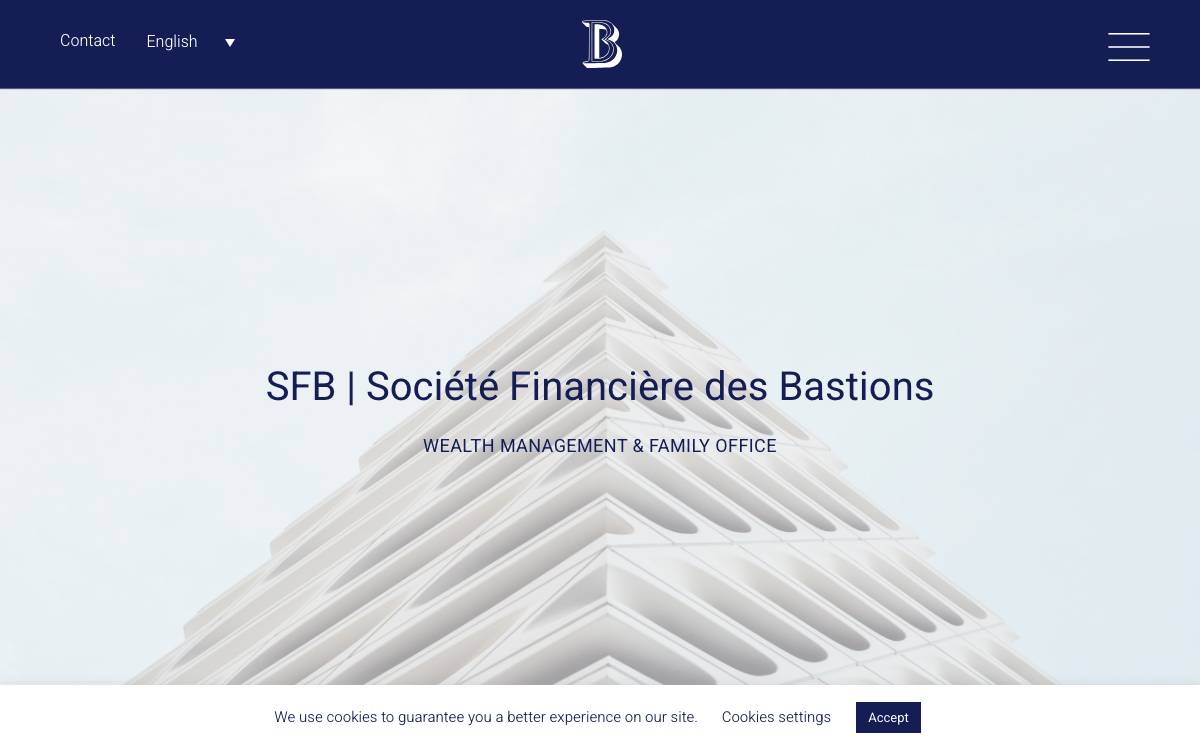 SFB Société Financière des Bastions SA website preview
