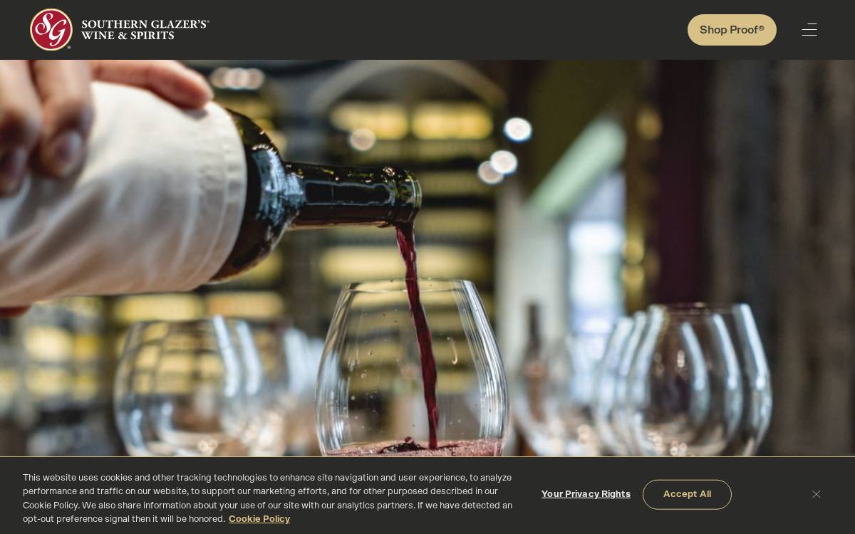 SG Ventures - Southern Glazer's Wine & Spirits CVC website preview