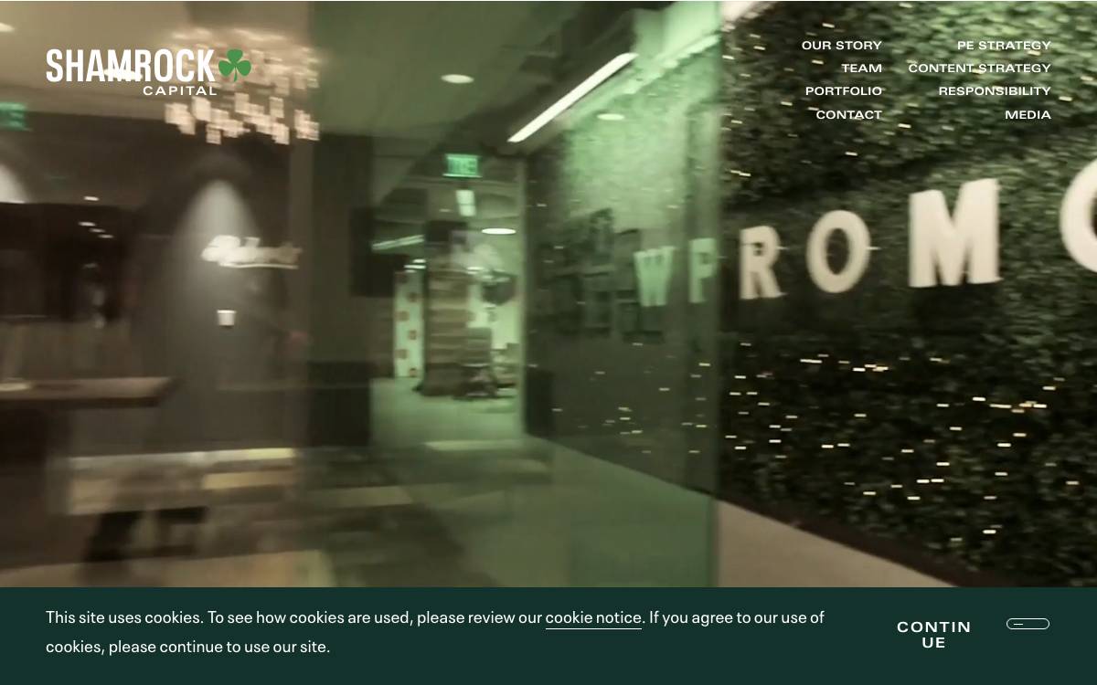 Shamrock Capital website preview