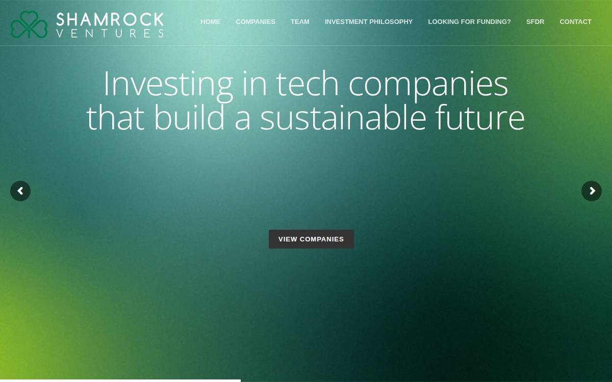 Shamrock Ventures website preview