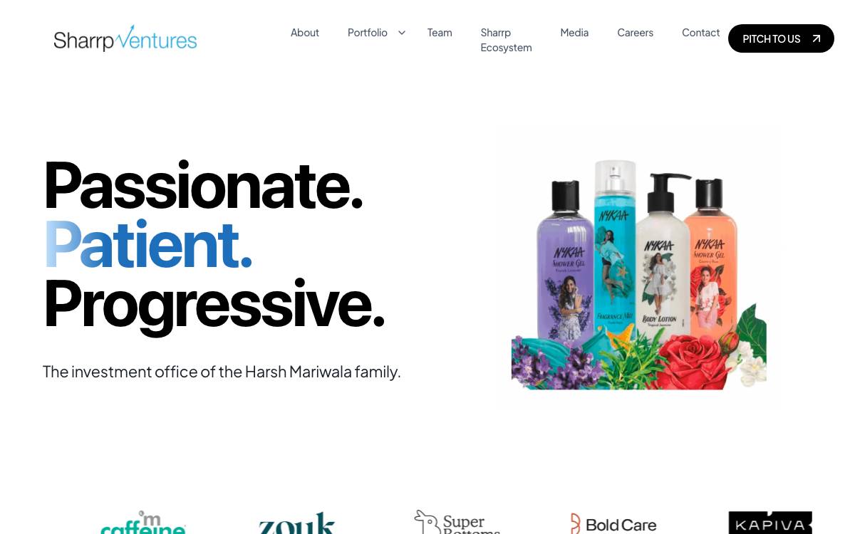 Sharrp Ventures website preview