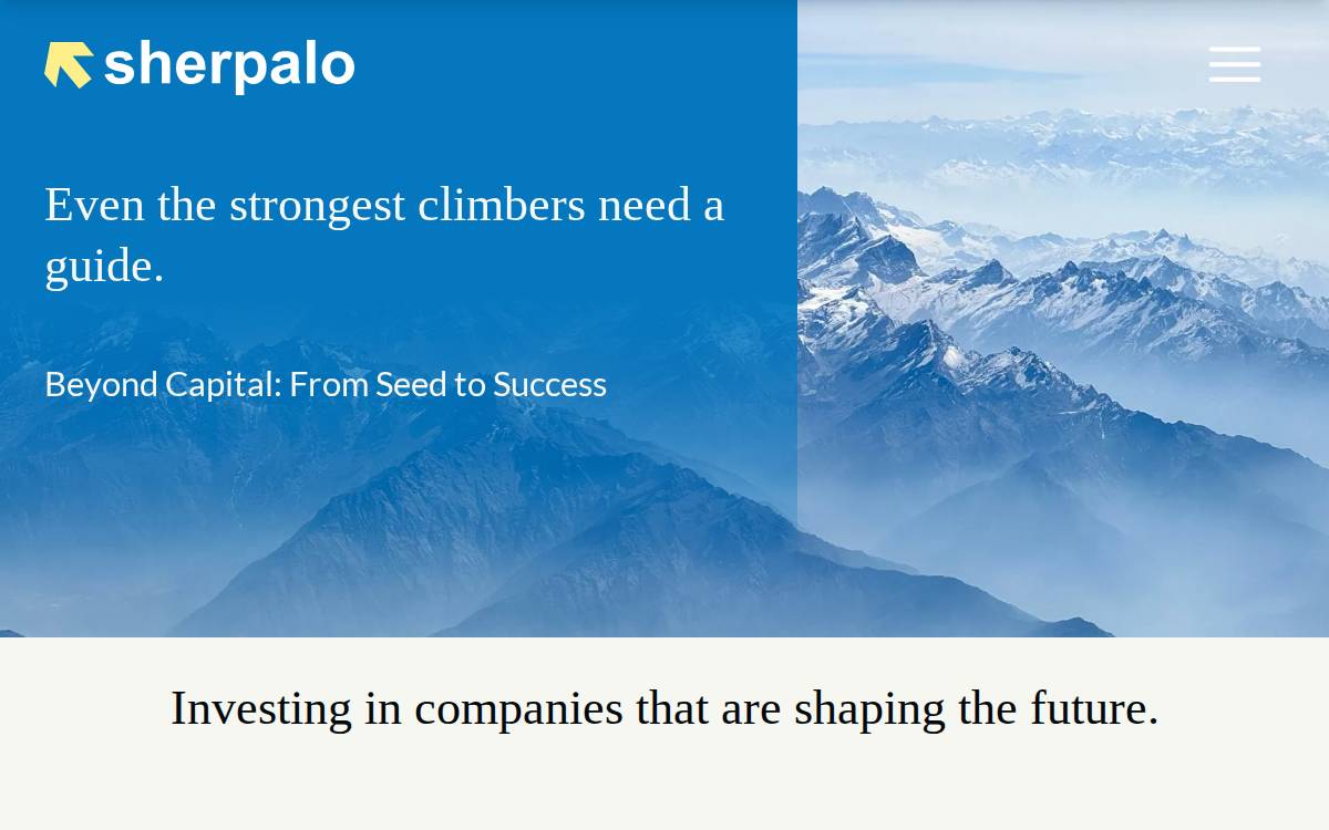 Sherpalo Ventures website preview