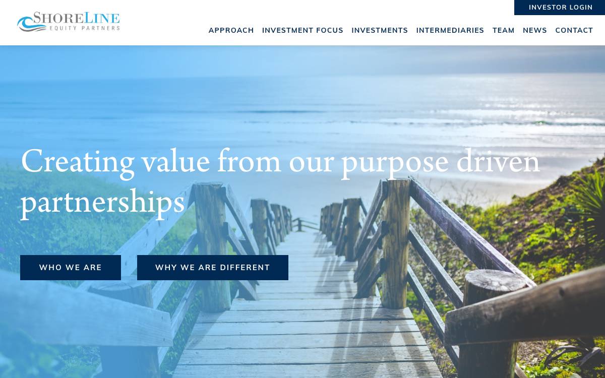Shoreline website preview
