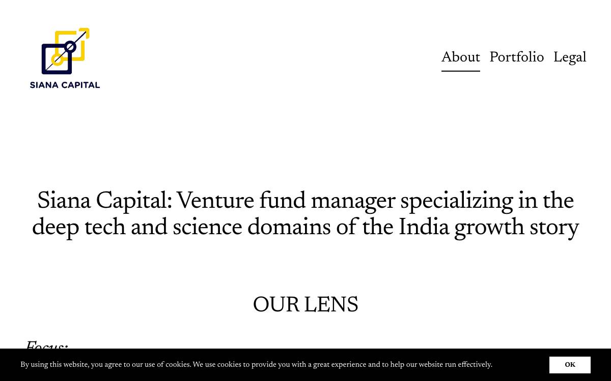 Siana Capital Management website preview