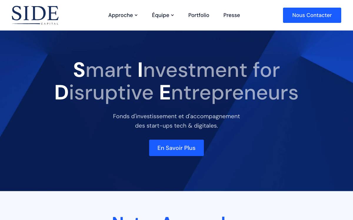 SIDE-Capital website preview