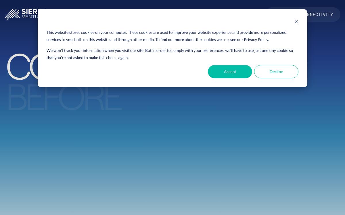 Sierra Ventures website preview