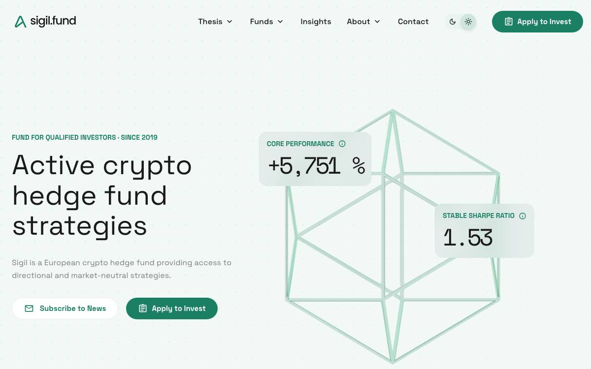 Sigil Fund website preview