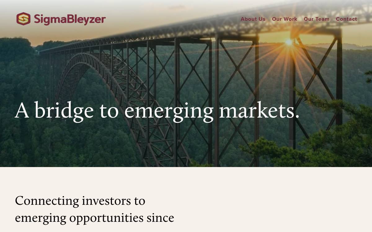 SigmaBleyzer website preview