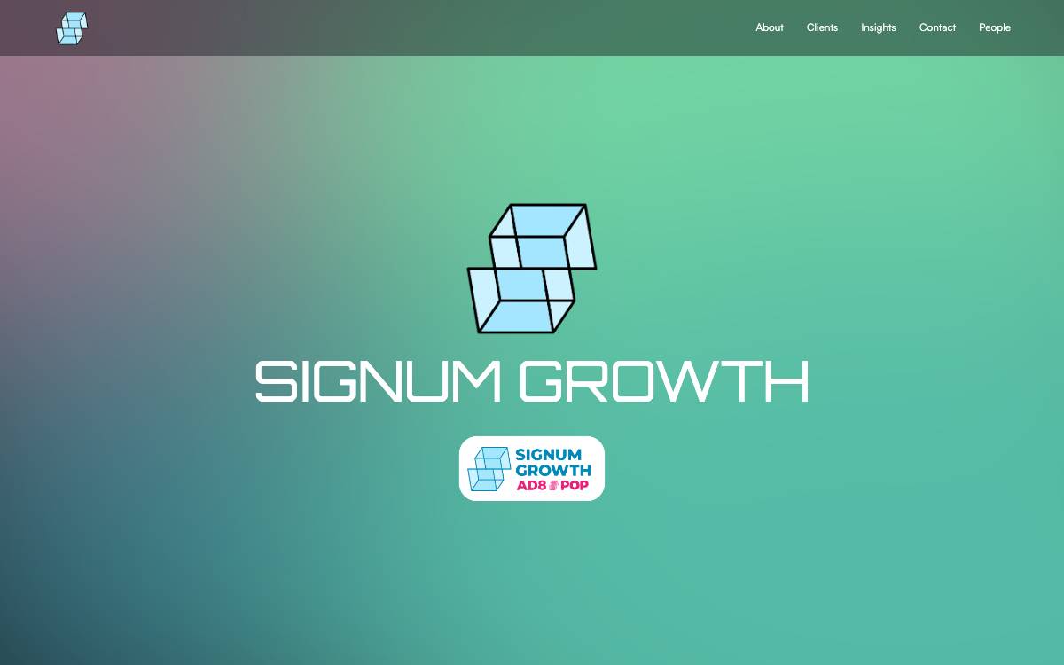 Signum Growth Capital website preview