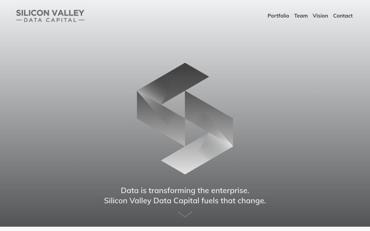 Silicon Valley Data Capital website preview