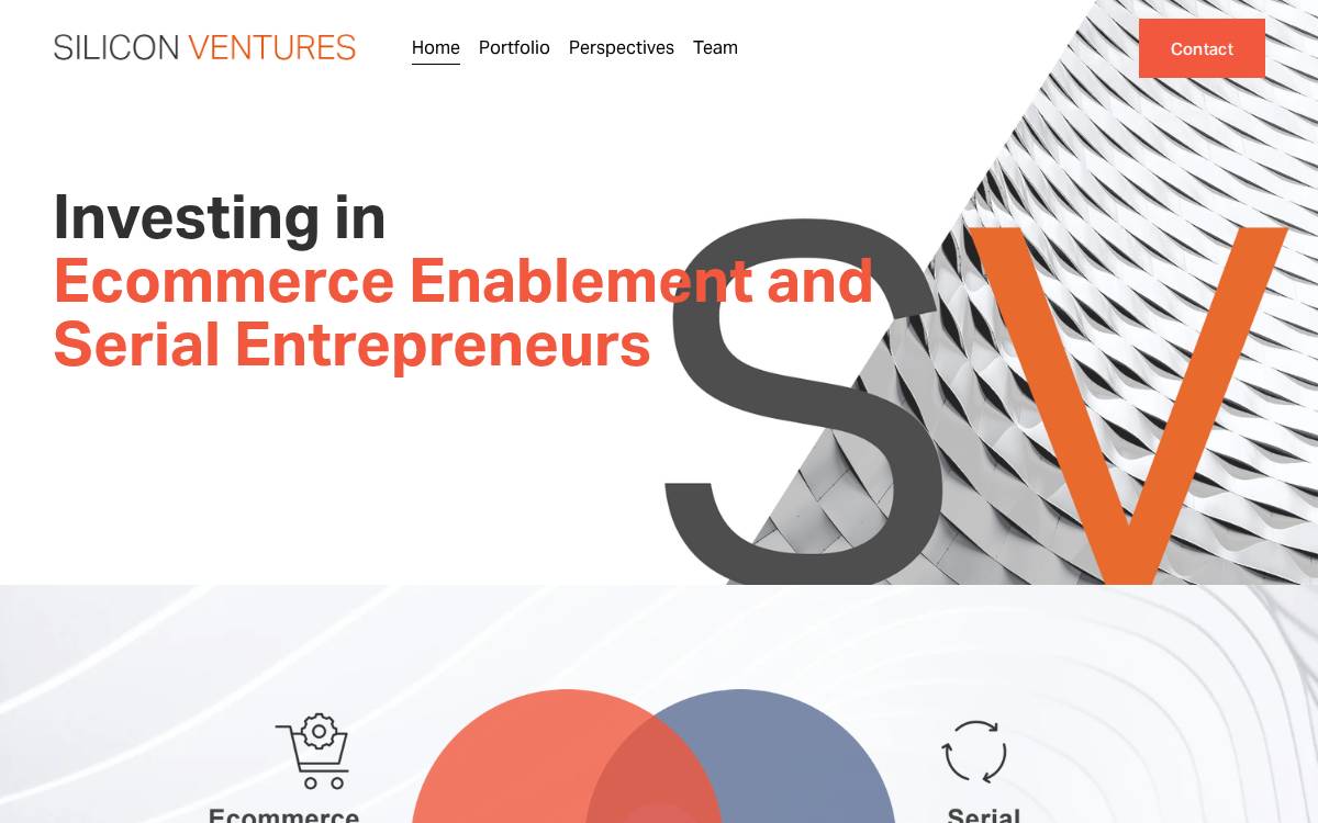 Silicon Ventures website preview
