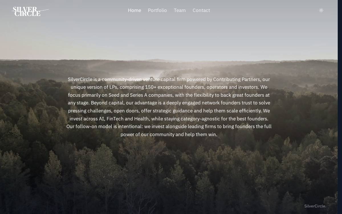 SilverCircle website preview