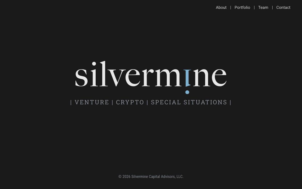 Silvermine Capital website preview
